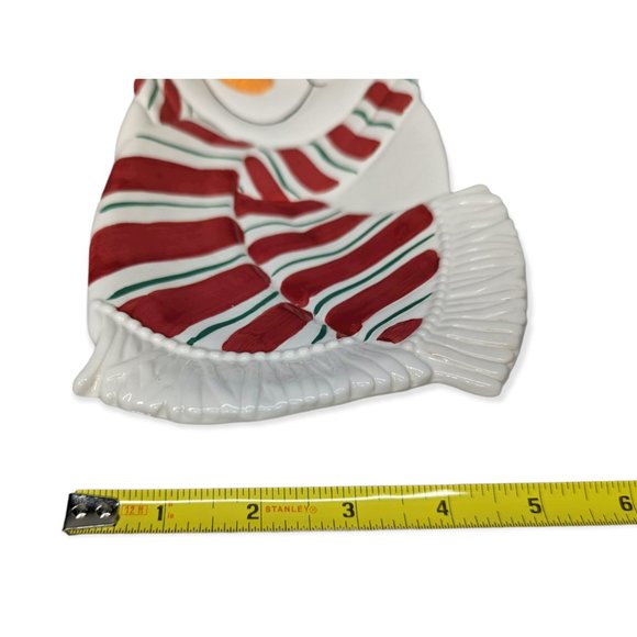 Fitz & Floyd Essentials Snack Therapy Snowman Plate - Picture 6 of 8